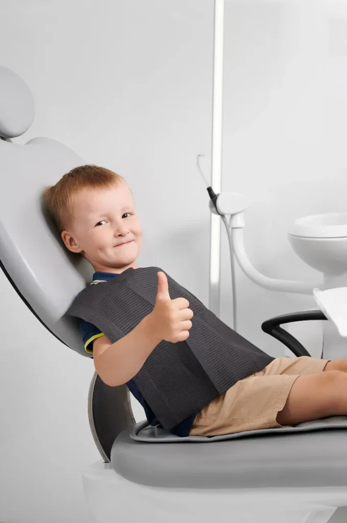 Haapy kid in Dental Lounge @ Osborne Park during dental visit